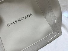 BALENCIAGA Black Leather Handbag Tote 339933 #QY3G1D
