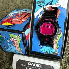 G-SHOCK x CRAZY ABOUT SURFING Pink & Black Collaboration #QY7AUB