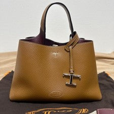TOD'S Leather Bag Micro Brown #QY98FK