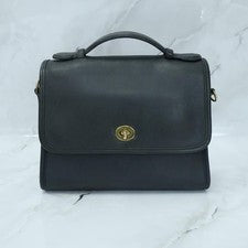 COACH Old Coach Shoulder Bag Turnlock 2-way 9870 #QY0FXY