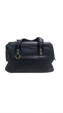 LOUIS VUITTON Infini Boston Bag, Navy, Large Capacity #QYKF3G