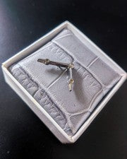 Breguet lapel pin, pure silver, Swiss exhibition #QY5LAE
