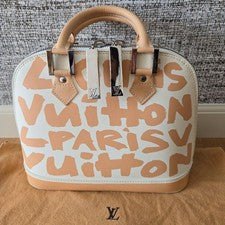 LOUIS VUITTON Graffiti Alma MM Handbag #QY25N0