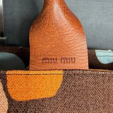 [Super Hard to Find] miumiu Miu Miu Tote Bag Classic Flower Pattern