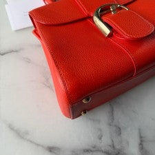 DELVAUX Brillant Mini Red Champagne Gold #QY983Z