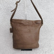 OLD COACH Coach Nubuck Shoulder Bag Leather Made in USA #QY1AR1