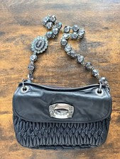 miu miu shoulder bag bijou chain matelasse