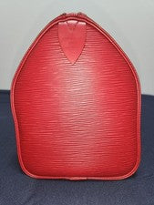 LOUIS VUITTON Epi Speedy Handbag Red #QYHLBD