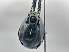 Y2K Coach Black Leather Handbag Mini Boston #QY1XRE