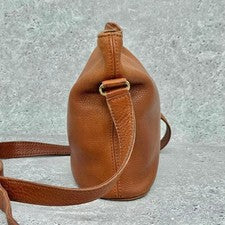Old COACH Shoulder Bag Brown Bucket #QYKL24