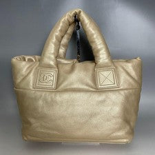 CHANEL Gold Leather Coco Cocoon Handbag CHANEL Gold #QY1JGW
