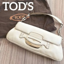 TOD'S White Leather Handbag #QYHLN9