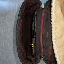 LOEWE Velazquez Metal Handle Combination Leather Bag #QY8F9R