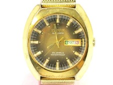 Pomar Men's Watch, Day-Date, Gold Tone, 18715516 #QY4Y2X