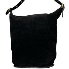 COACH 9010 Suede Shoulder Bag Leather #QY73A2