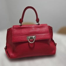 Ferragamo Sofia 2-way bag, Gancini design, red. #QY6G4L