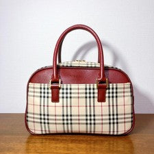 BURBERRY handbag, Nova check pattern, red #QYI9KZ