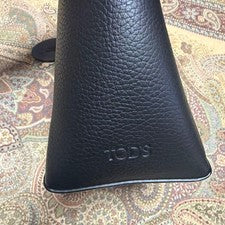 Tod's Double Up Mini Leather Bag, Black #QYL1IS