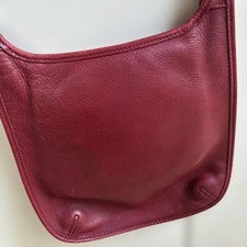 COACH Leather Shoulder Bag, Red #QYESTI