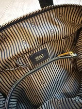 FENDI handbag, black with gold polka dots. #QYHDMM