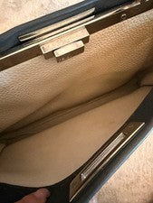 Fendi Selleria Peekaboo Regular 8BN290 Leather Greige #QY1QYF