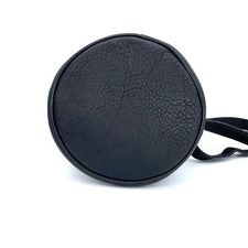 COACH Old Coach Shoulder Bag, Drawstring, Leather, Black #QYAB12