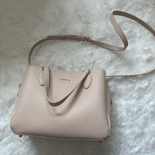 FURLA Beige Handbag Pre-Owned #QYI1GD