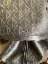 DIOR Hit The Road Backpack CD Diamond Canvas Black #QYBDL3