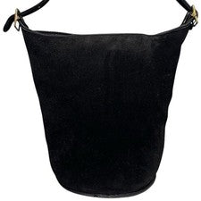 COACH 9010 Suede Shoulder Bag Leather #QY73A2