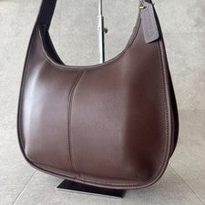 OLDCOACH ERGO Shoulder Bag y2k Brown Leather #QY67WS