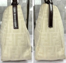 FENDI Mamma Baguette Zucca Handbag Tote Bag #QY301Q