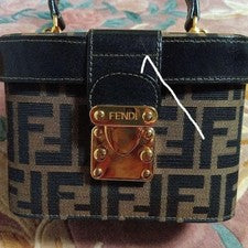 FENDI Zucca Pattern Vanity Bag (2-way) #QY12PB