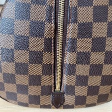 LOUIS VUITTON Riviera MM Damier Canvas Handbag Brown Sapporo Japanese Disco #QY13G7
