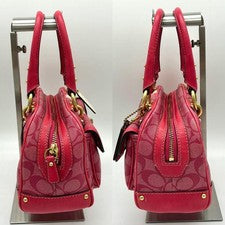 Coach Signature Turnlock Handbag, Pink, 13194 #QY5DP4