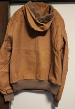 Louis Vuitton Buffalo Leather Parka Brown Size 48 Pre-Owned