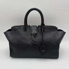 SAINT LAURENT Downtown Cabas 2-way bag, black #QY0VJY
