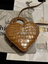 VIVIENNE WESTWOOD heart-shaped handbag Brown Women #QY1AJE