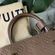 LOUIS VUITTON Montaigne BB Taupe Empreinte #QY67YH