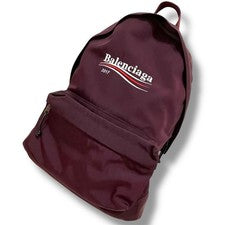 BALENCIAGA Explorer Logo Backpack, Large Capacity, Purple #QYHDK9