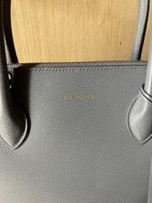 Balenciaga Top Handle Ville M Grey Shoulder Bag Handbag #QYI8SF