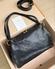 LOUIS VUITTON Pontyu PM Monogram Empreinte Black Epi Leather #QYHSP3