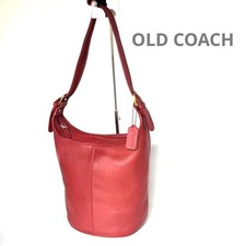 COACH Color: Old Coach Shoulder Bag 101-01 Leather Red #QY2ST5