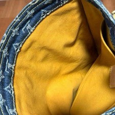 LOUIS VUITTON Monogram Denim Flat Shopper Bag #QYGI8R