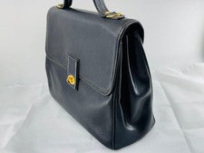 GUCCI 2-Way Black Handbag Shoulder Bag 000870275 With Shoulder Strap Fro #QYCVBC