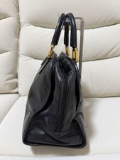 LOEWE Amazona 32 Anagram Leather Handbag Mini Boston Bag #QYKE0M