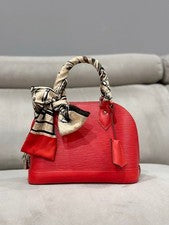 LOUIS VUITTON Alma BB Epi leather with bandeau Red #QYCHDJ