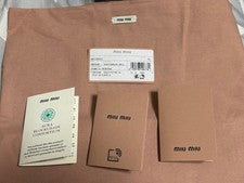 miumiu raffia effect woven tote bag