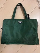 PRADA Nylon Gray Handbag #QY1J0Y