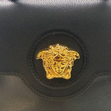 VERSACE Lame Dusa Small Leather Top Handle #QYGZS2