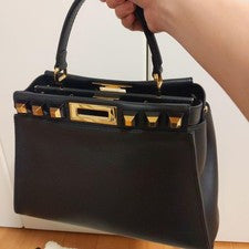 FENDI Peekaboo Black Handbag #QY9WEE